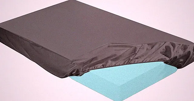 2-3 Inch Mattress Topper Cover (Only Cover) Queen, 80 x 60 Inch, Dark Gray