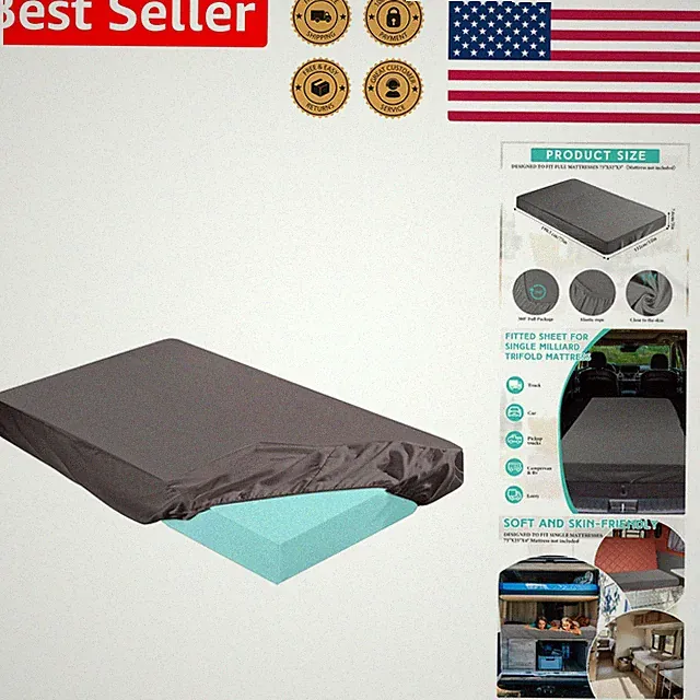 3-inch Deep Mattress Protector Cover for Full Size Mattress - Dark Gray Elegance
