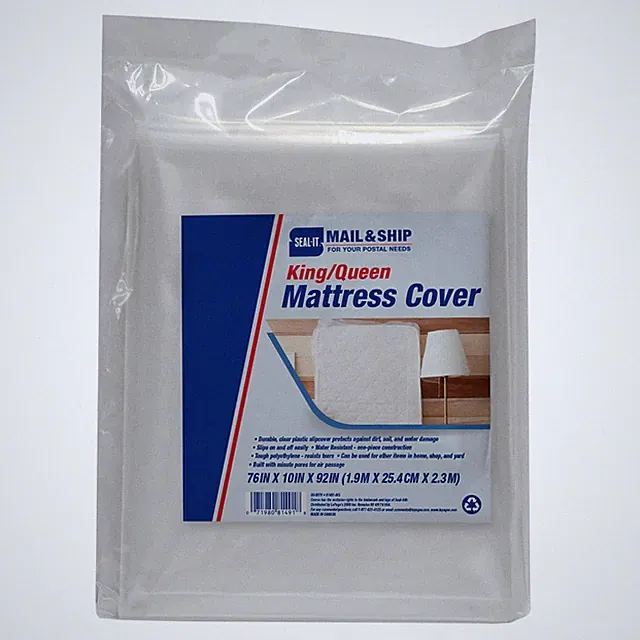 and Ship Mattress Cover for Moving & Storage, King/Queen, 76" x 10" x 92" (81...