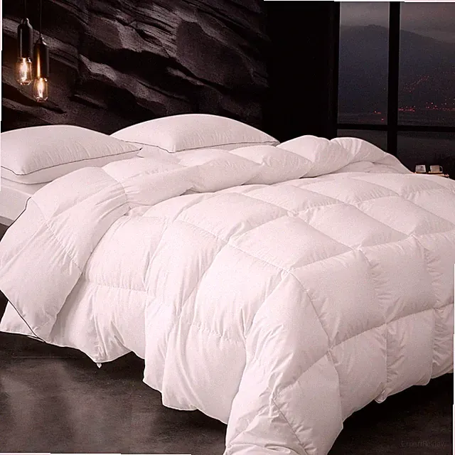 Down Fibers Comforter Queen Size -Ultra Soft Comforter High Fill Power Comfor...