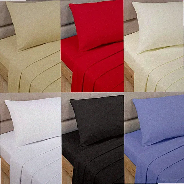 Fitted/Flat/Sheet Set Solid Choose Colors & Sizes 1200 TC Egyptian Cotton! Sale