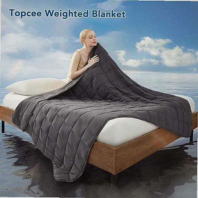 Hypoallergenic 15 lbs Cooling Weighted Blanket