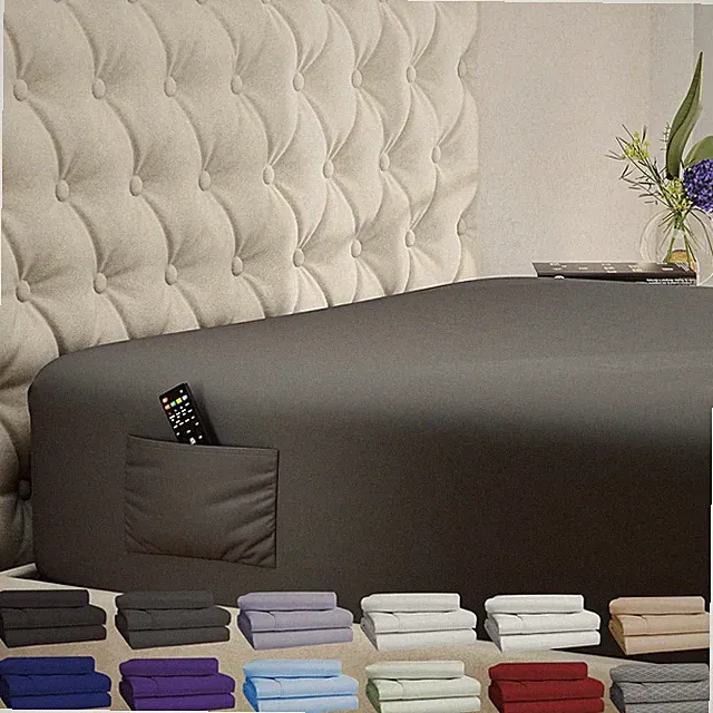 King Fitted Sheet Only - Extra Deep Pocket Fitted Sheet - Fits up to 21 inch...