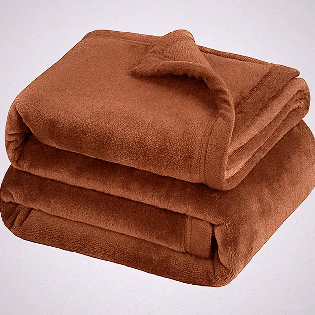 Large Faux Fur Fleece Blanket Throw Soft Reversible Warm Sofa Bed Couch Blankets