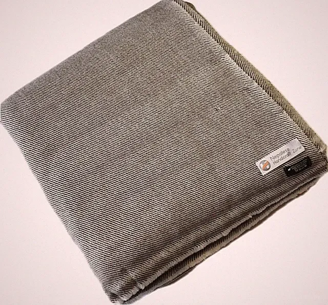 NHZ Natural XL Himalayan Cashmere Blanket/Throw 90"x108" From Nepal (Coffee)