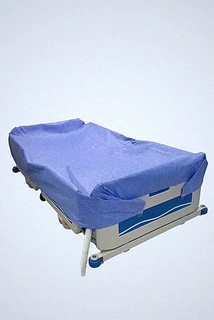 Patient Washing Sheet with Drainage Hose - Waterproof Bed Pad & Portable In-B...