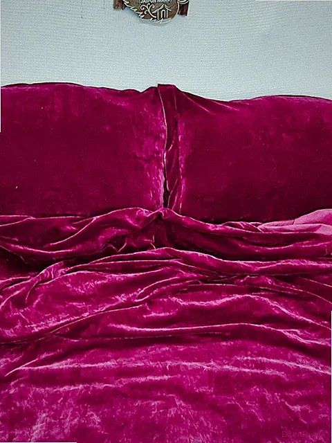Pieces Set Luxury Crushed Pink Duvet Cover Boho Bedding UO Comforter Cover King