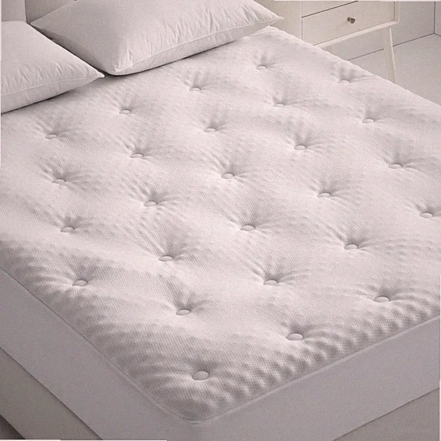 QUIETSEA Full Size Mattress Pad - Waterproof Bamboo Fiber Memory Foam